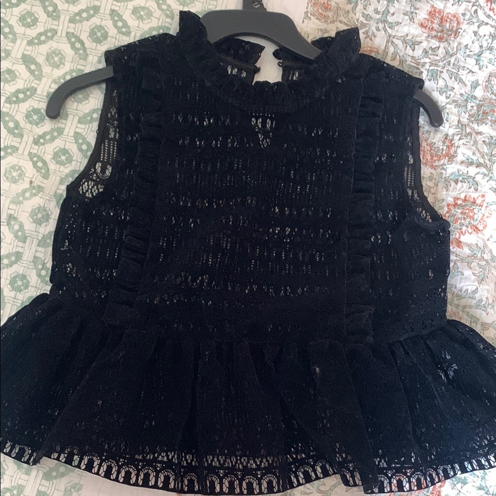 Elegant Black Lace Top